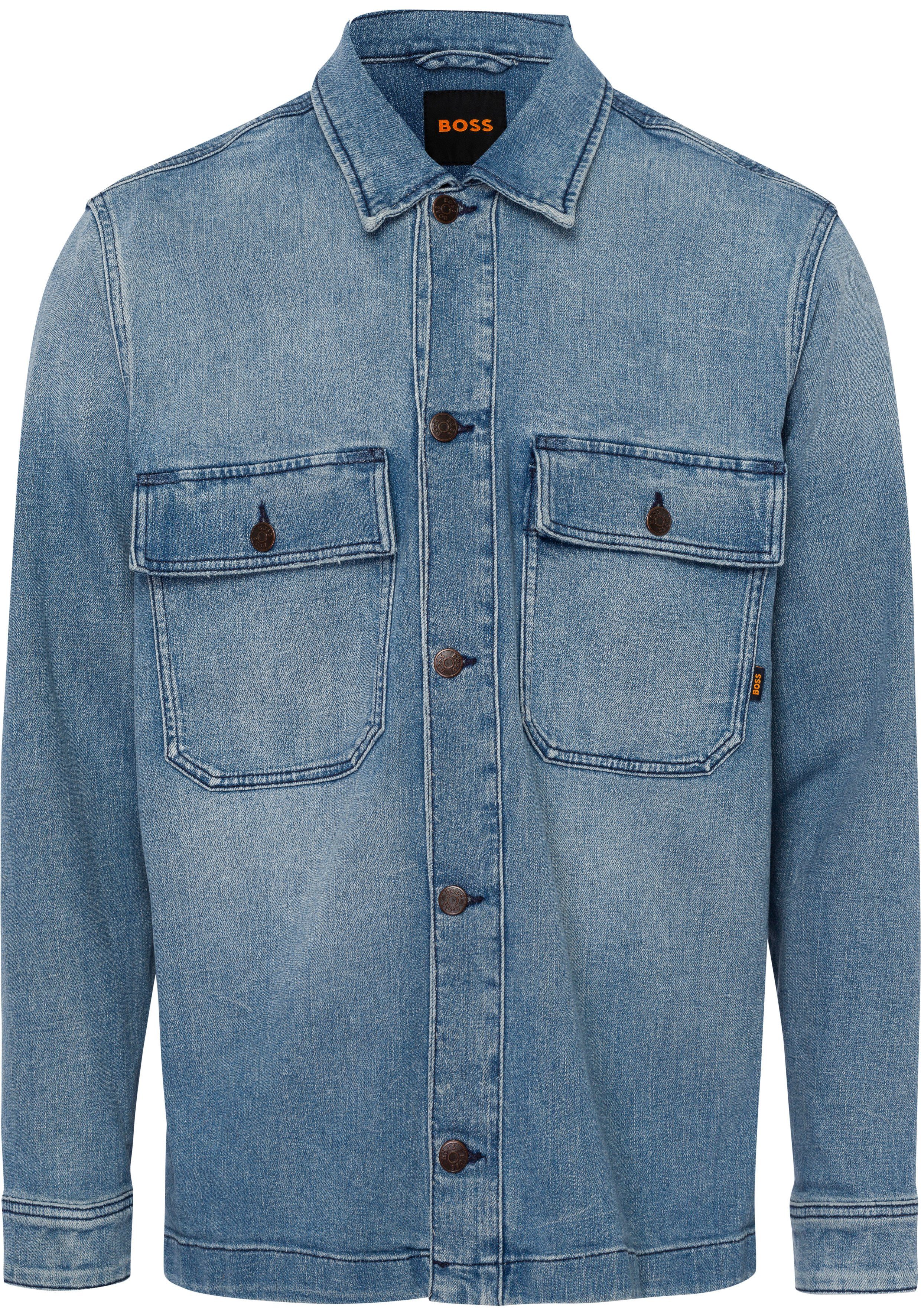 BOSS ORANGE Jeansjacke im gefragten Overshirt-Style