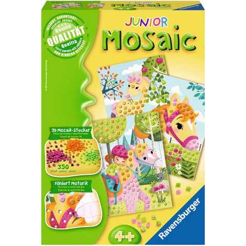 Ravensburger Kreativset Mosaic Junior, Pferde, (Set), Mit haptischen Elementen; FSC® - schützt Wald - weltweit