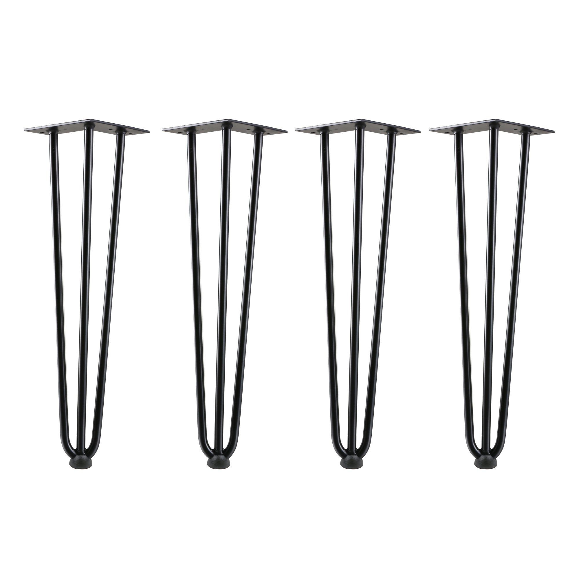 Zelsius Tischbein »Zelsius Hairpin Legs, 4er Set, 45 cm, schwarz, Tischbeine  aus Stahl, 3 Streben« online kaufen | OTTO