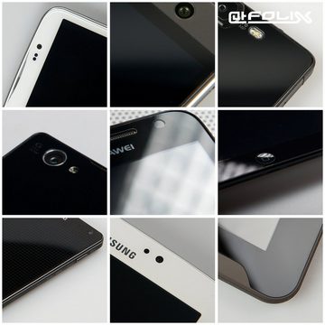 atFoliX Schutzfolie für Samsung Galaxy S10, (3 Folien), Entspiegelnd und stoßdämpfend