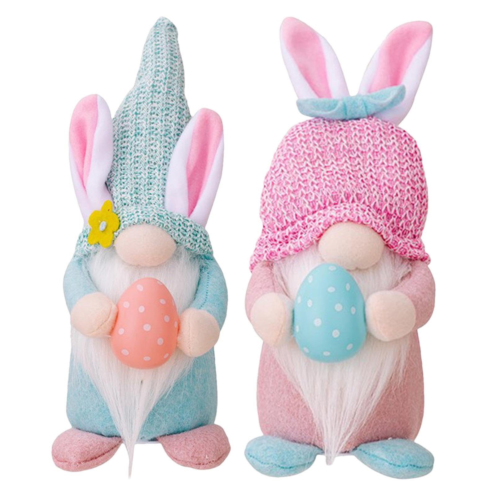 YI Dekofigur Osterdeko Wichtel Figuren Tischdeko 2 Stück Mit LED (2 St)