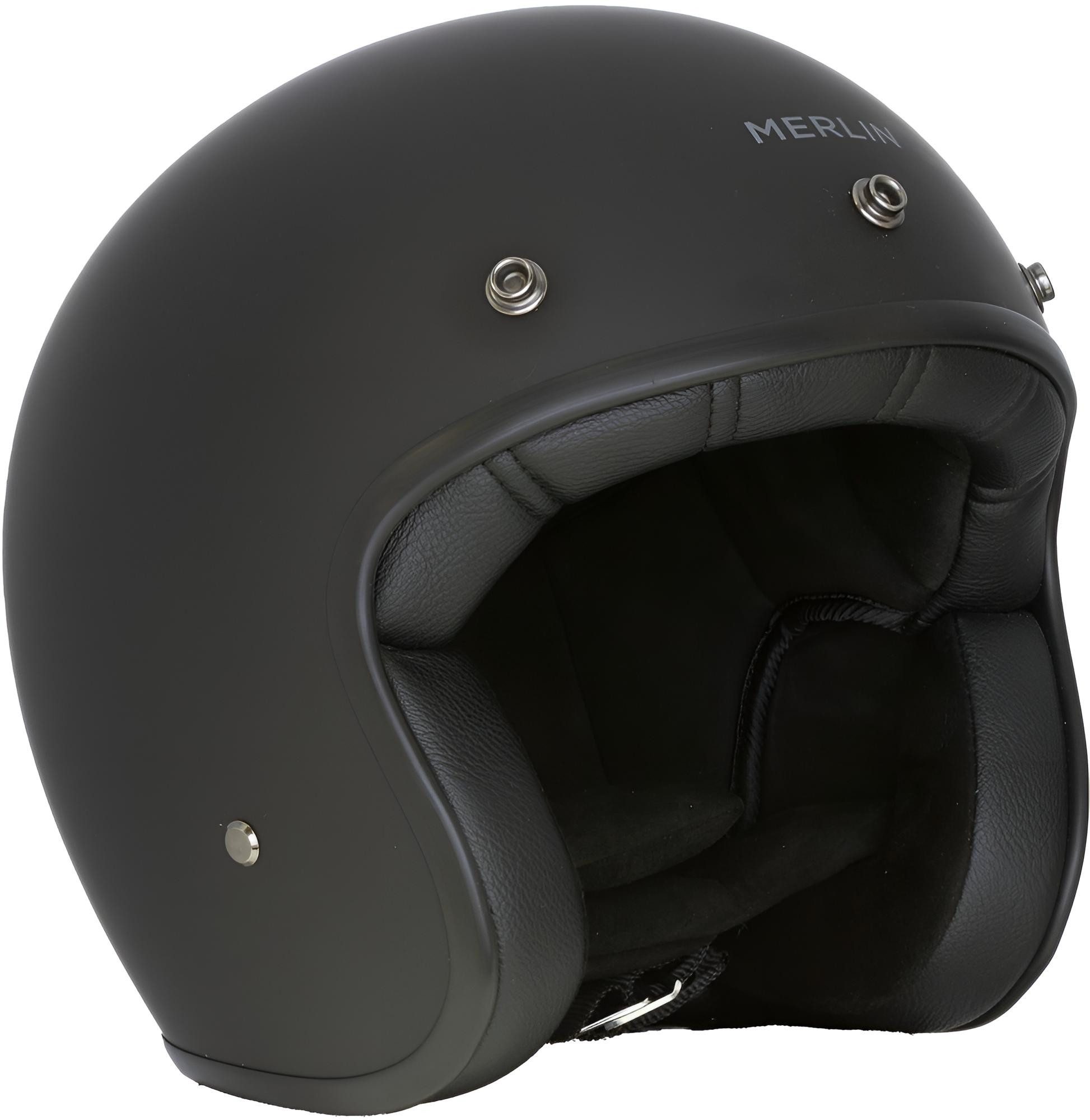 Merlin Motorradhelm Blackbird Logo Jethelm, Geeignet Für Brillenträger