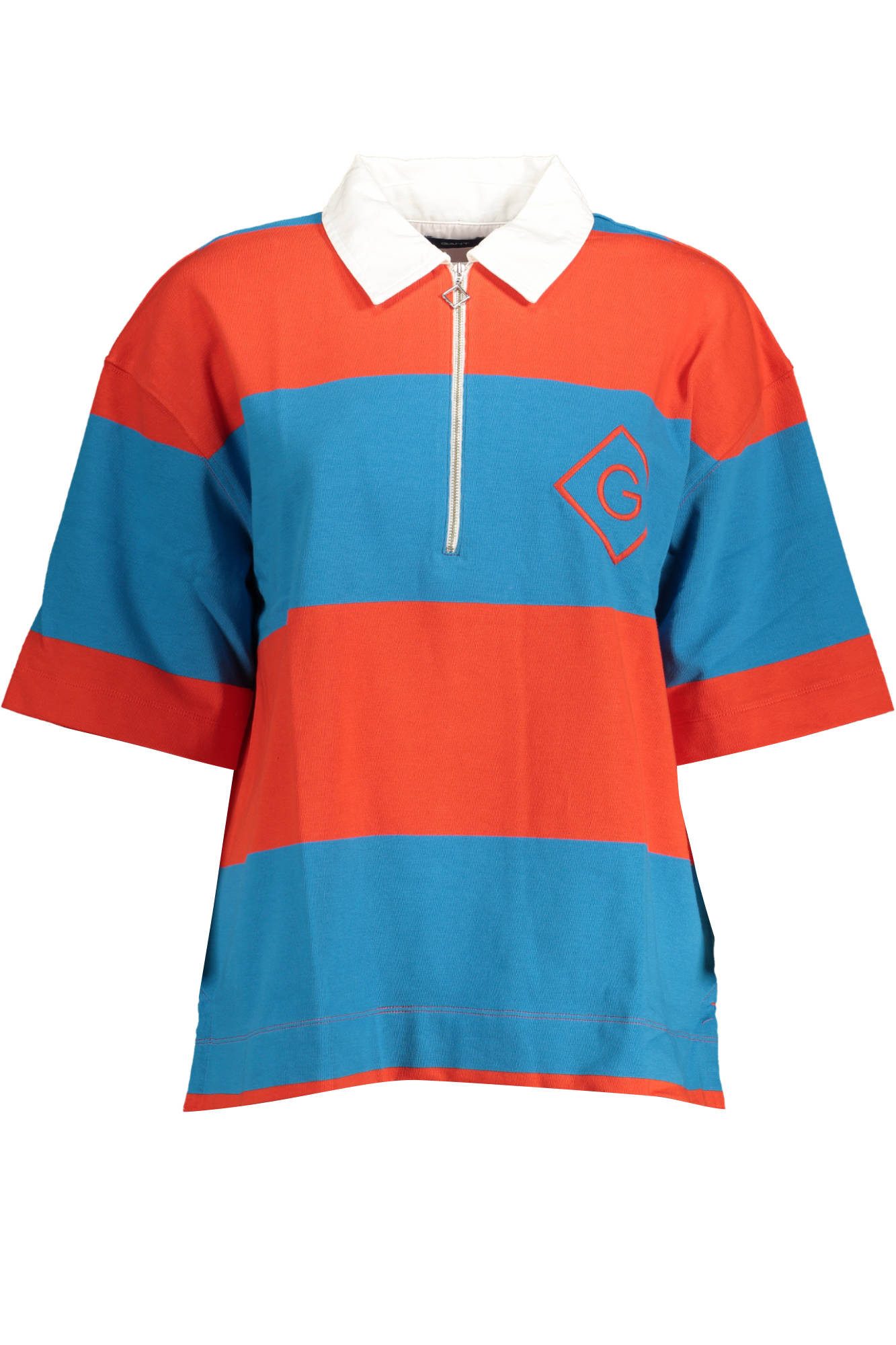 Gant Poloshirt Elegantes Damen Poloshirt in Rot aus Bio-Baumwolle