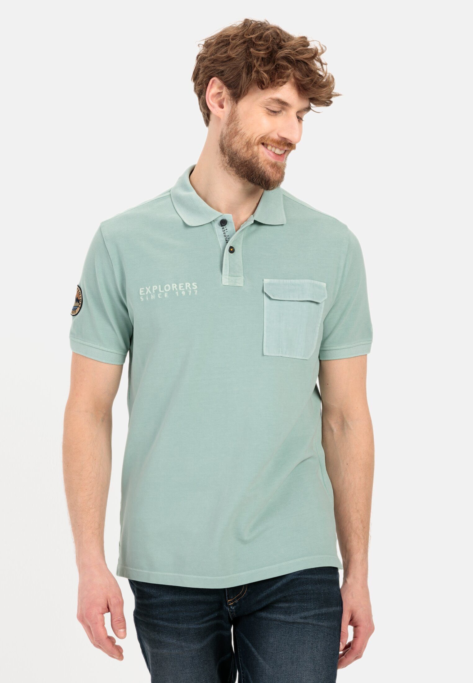 camel active Poloshirt aus zertifiziertem Organic günstig online kaufen