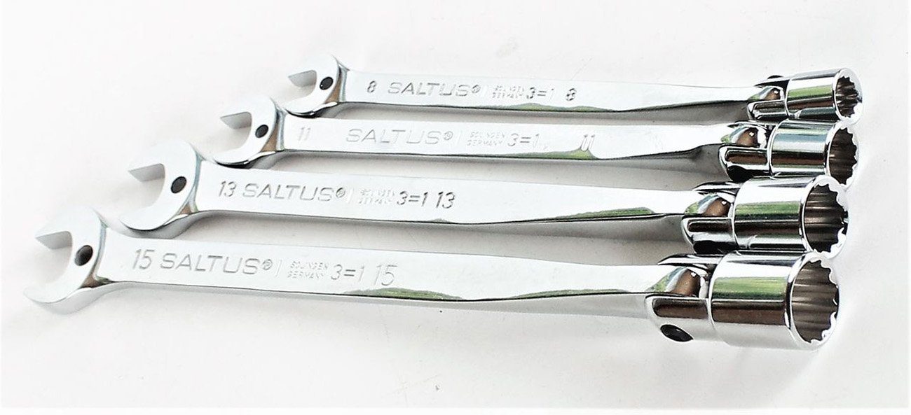 Saltus Steckschlüssel SALTUS Gabel-Gelenksteckschlüssel Set 4-teilig 8-15 mm Schrauben…