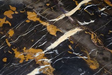Versmissen Esstisch Esstisch Razor rund mit Marmorplatte schwarz-braun