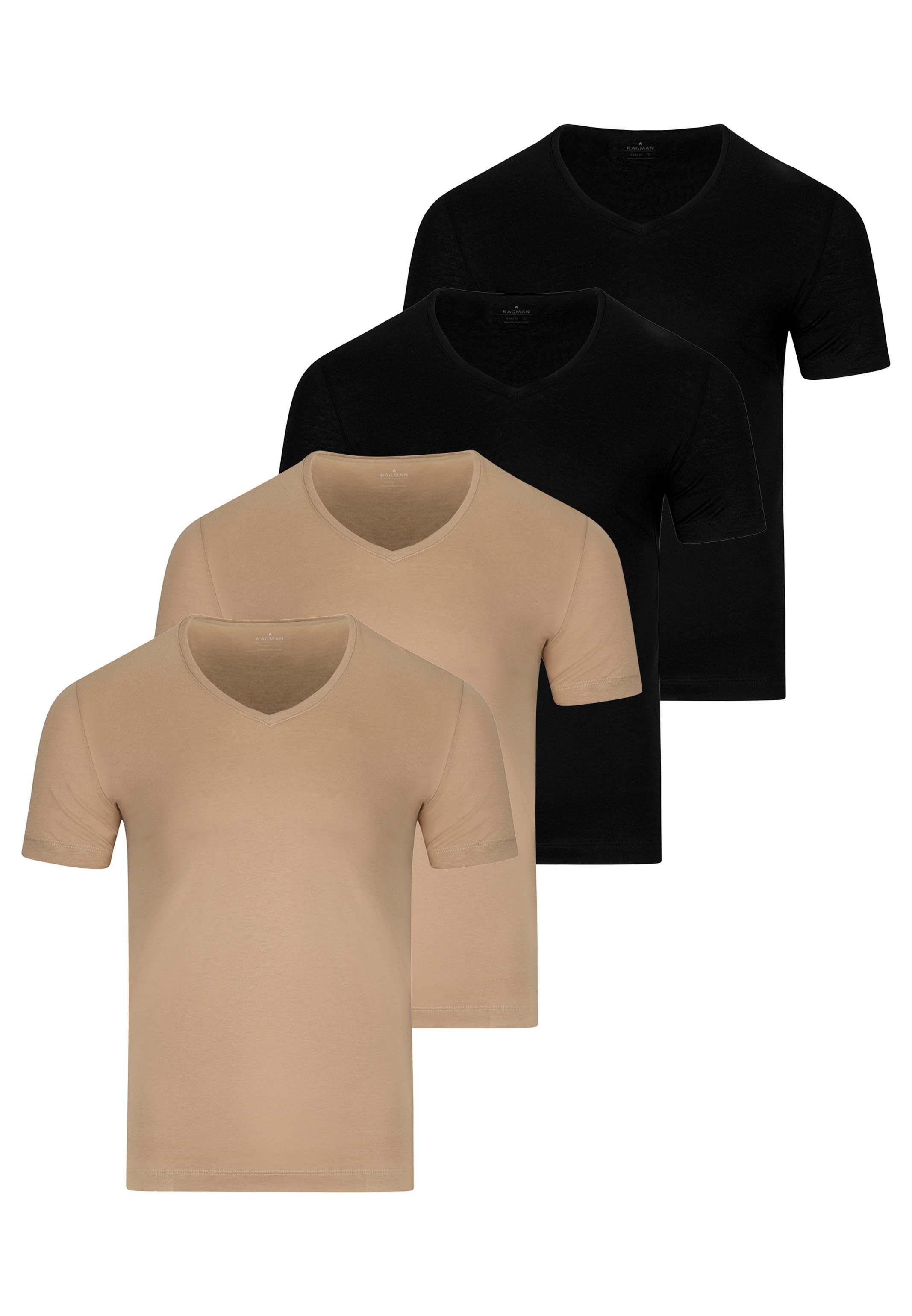2 x schwarz / 2 x beige