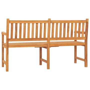 vidaXL Gartenbank Gartenbank 3-Sitzer mit Tisch 150 cm Massivholz Teak