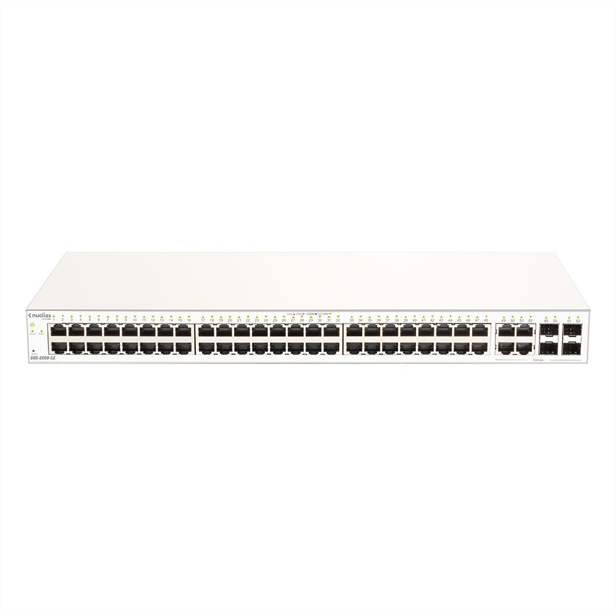 D-Link DBS-2000-52 Gigabit Switch 52-Port Nuclias Cloud Managed Layer2 Netzwerk-Switch