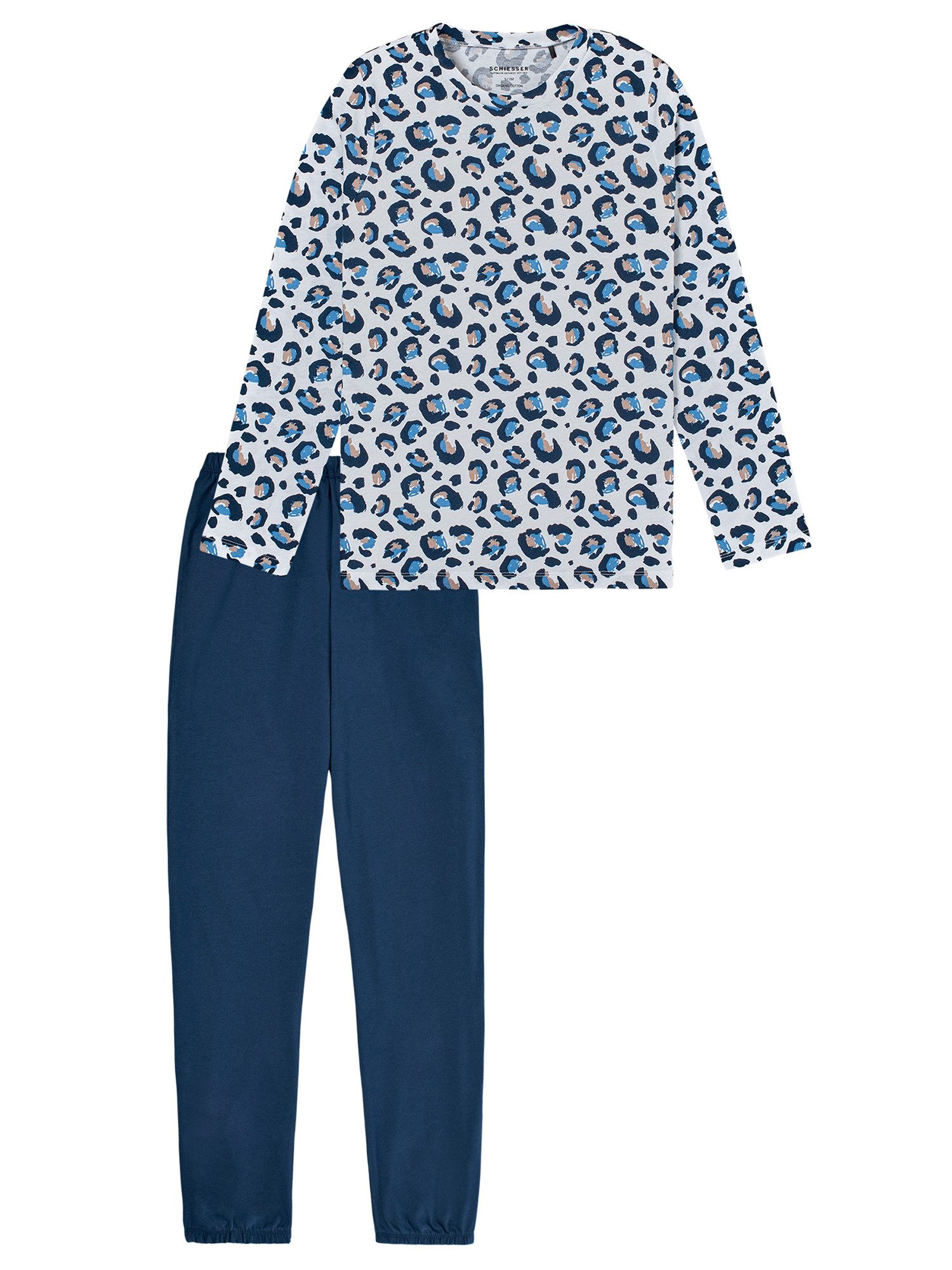 Schiesser Pyjama Nightwear (2 tlg) schlafanzug schlafmode bequem