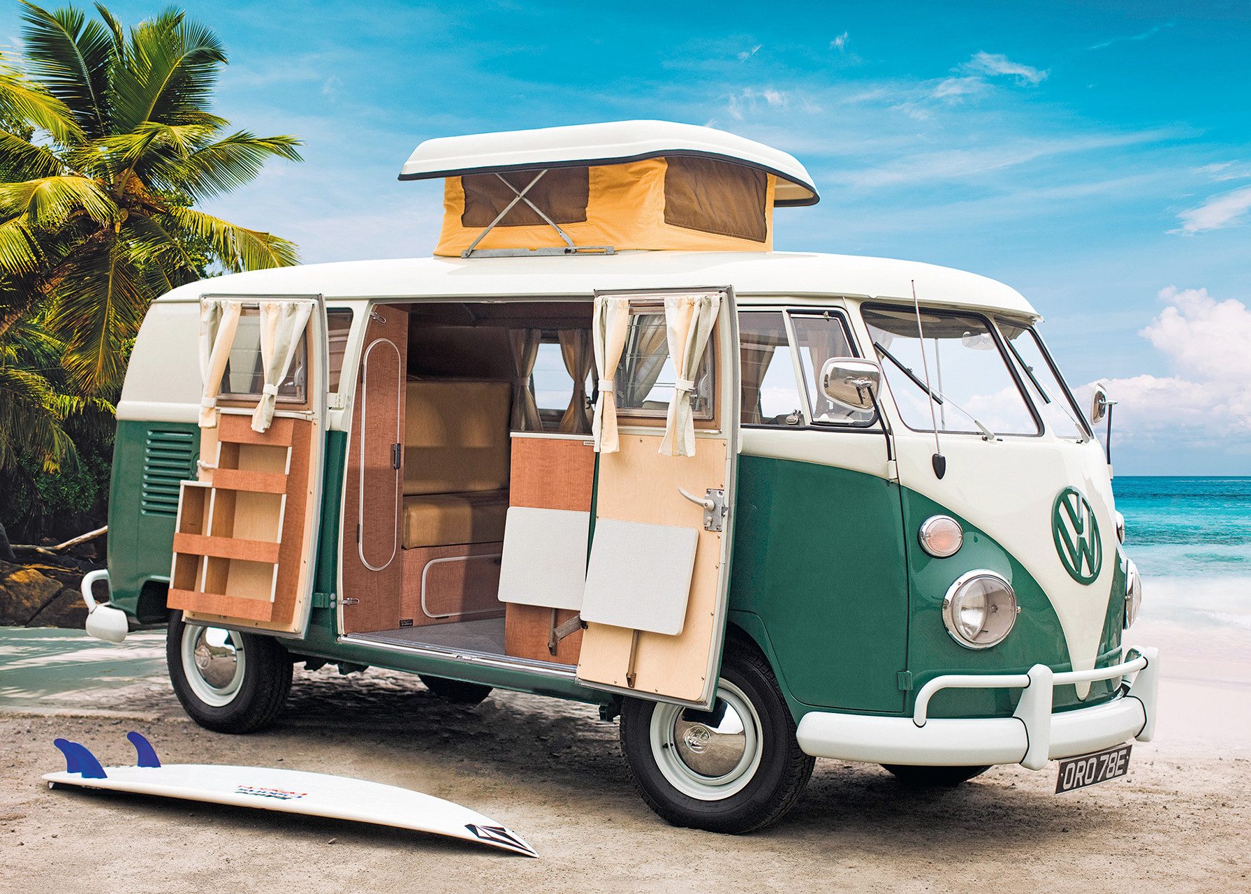 Ravensburger Puzzle Volkswagen T1 Camper Van, günstig online kaufen