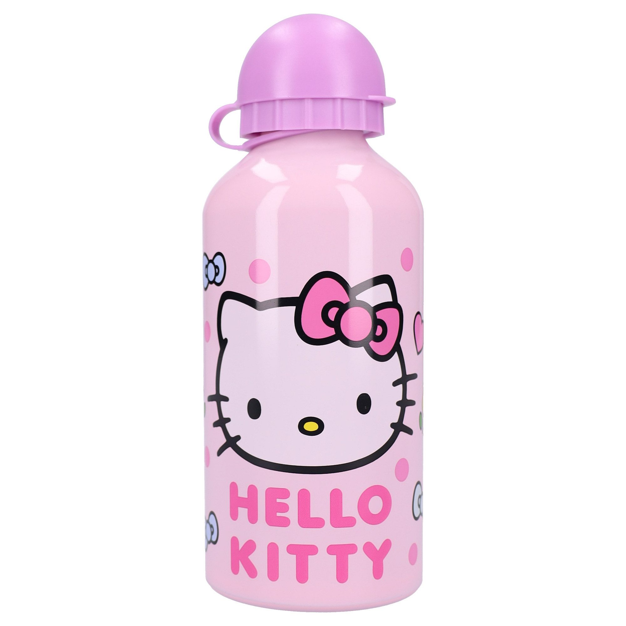 Hello Kitty Trinkflasche Wasserflasche 500 ml Aluminium Trinkflasche für Kinder unterwegs