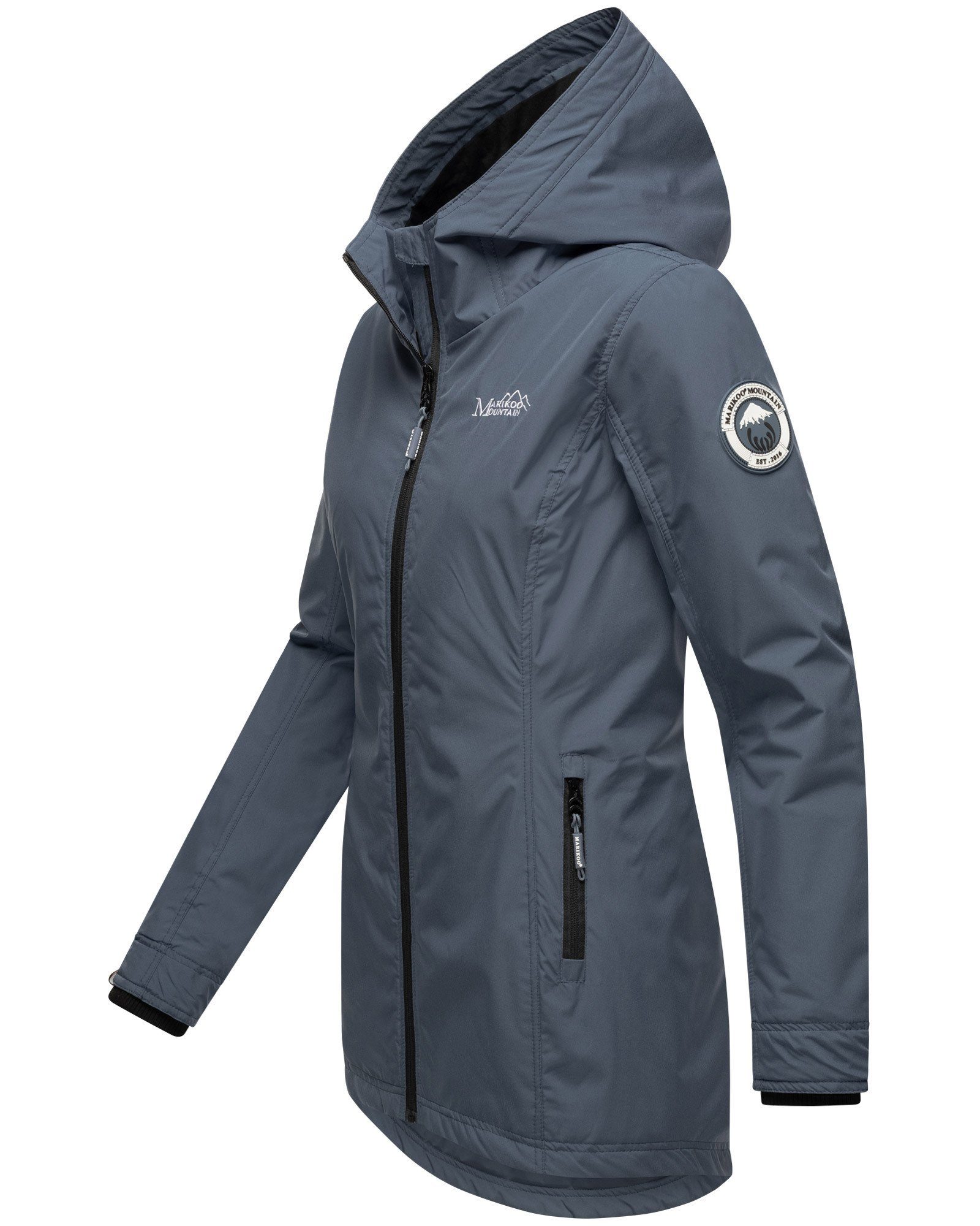 Marikoo Outdoorjacke Honigbeere sportliche Übergangsjacke mit Kapuze