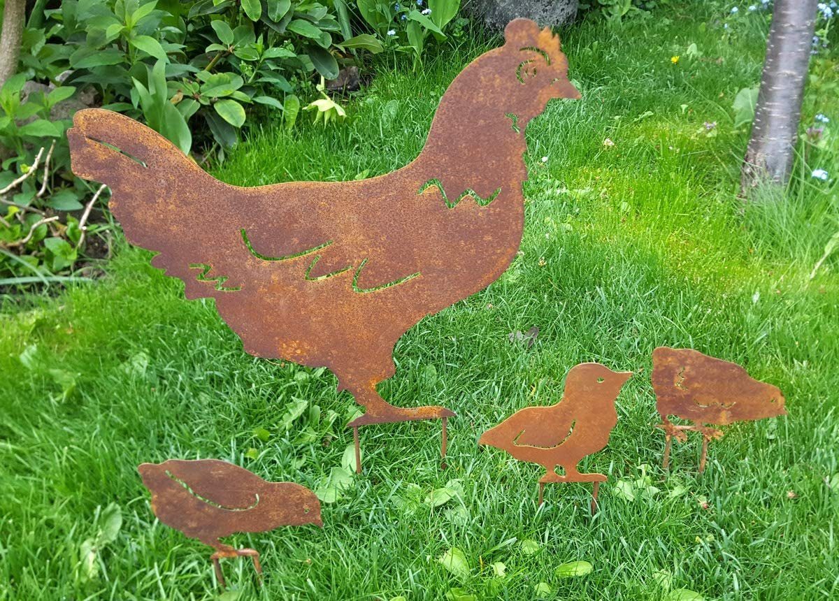 LB H&F Lilienburg Gartenstecker 4er SET Gartendeko Gartenstecker Beetstecke günstig online kaufen