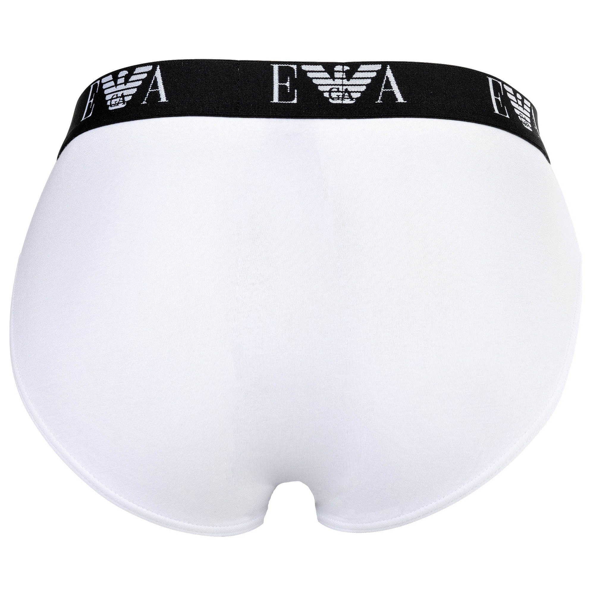 Emporio Armani Slip Herren Slip 3er Pack Baumwolle Bold Monogram (Packung, 3er Pack)