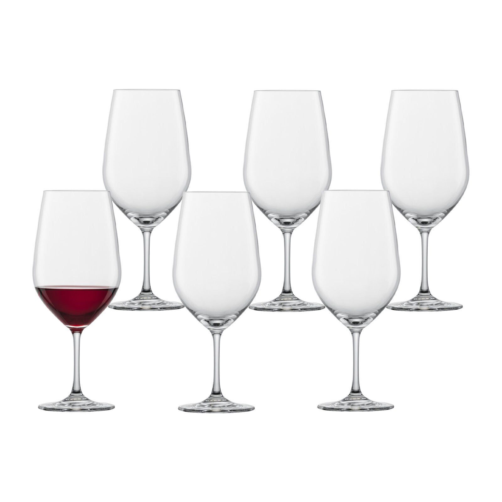 SCHOTT-ZWIESEL Gläser-Set Vina Bordeauxpokal 130 6er Set, Glas, Aus der  Vina-Serie