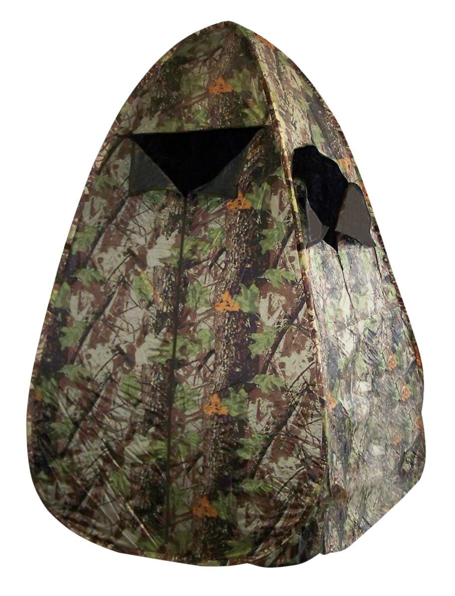 Berger & Schröter Faltzelt Zeltschirm Jagdzelt Camouflage, Fotozelt, 3 Fenster, 1 Tür, faltbar, Personen: 1 (1 tlg)