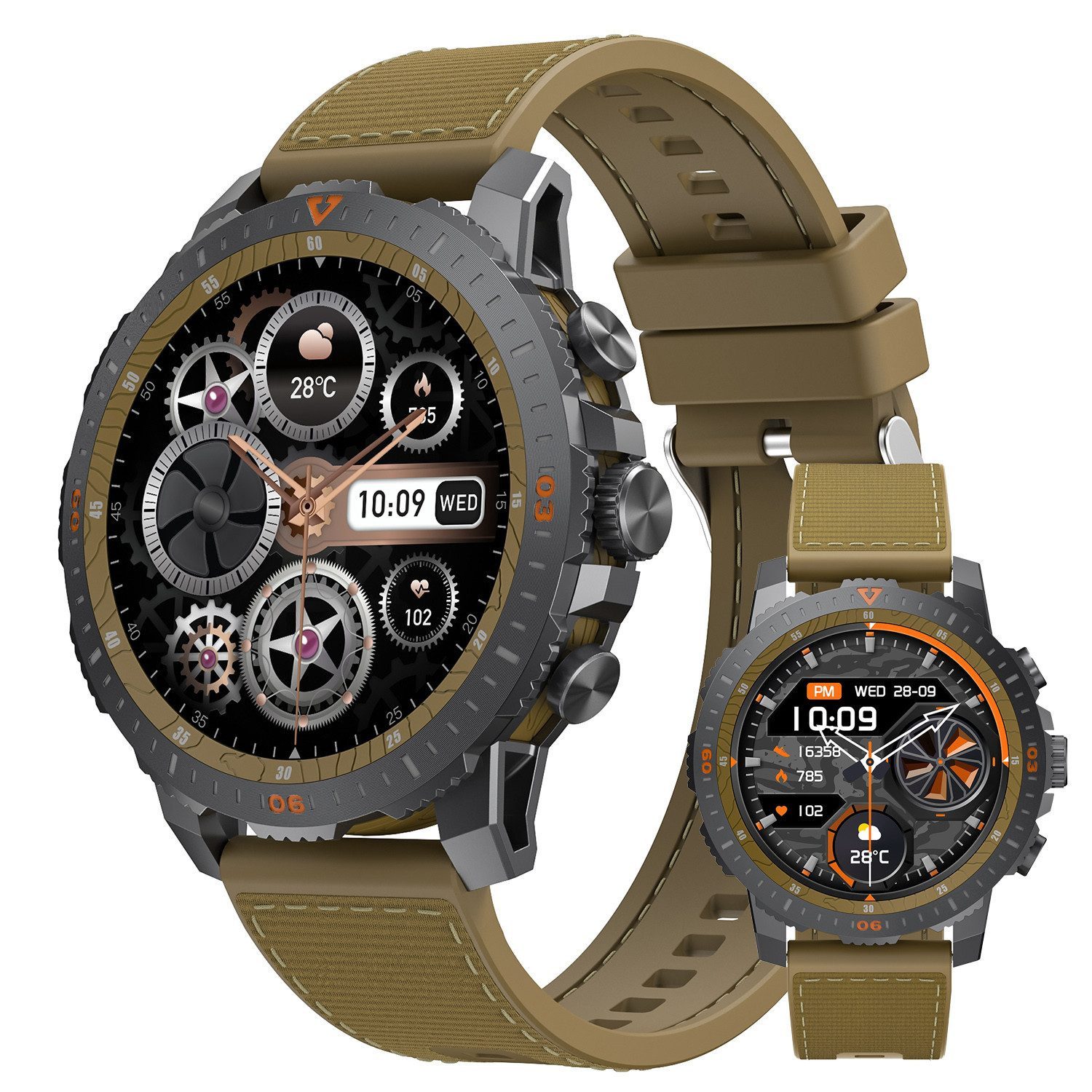 Smartwatch, Smartwatch Herren mit Telefonfunktion Uhren Herren Smartwatch