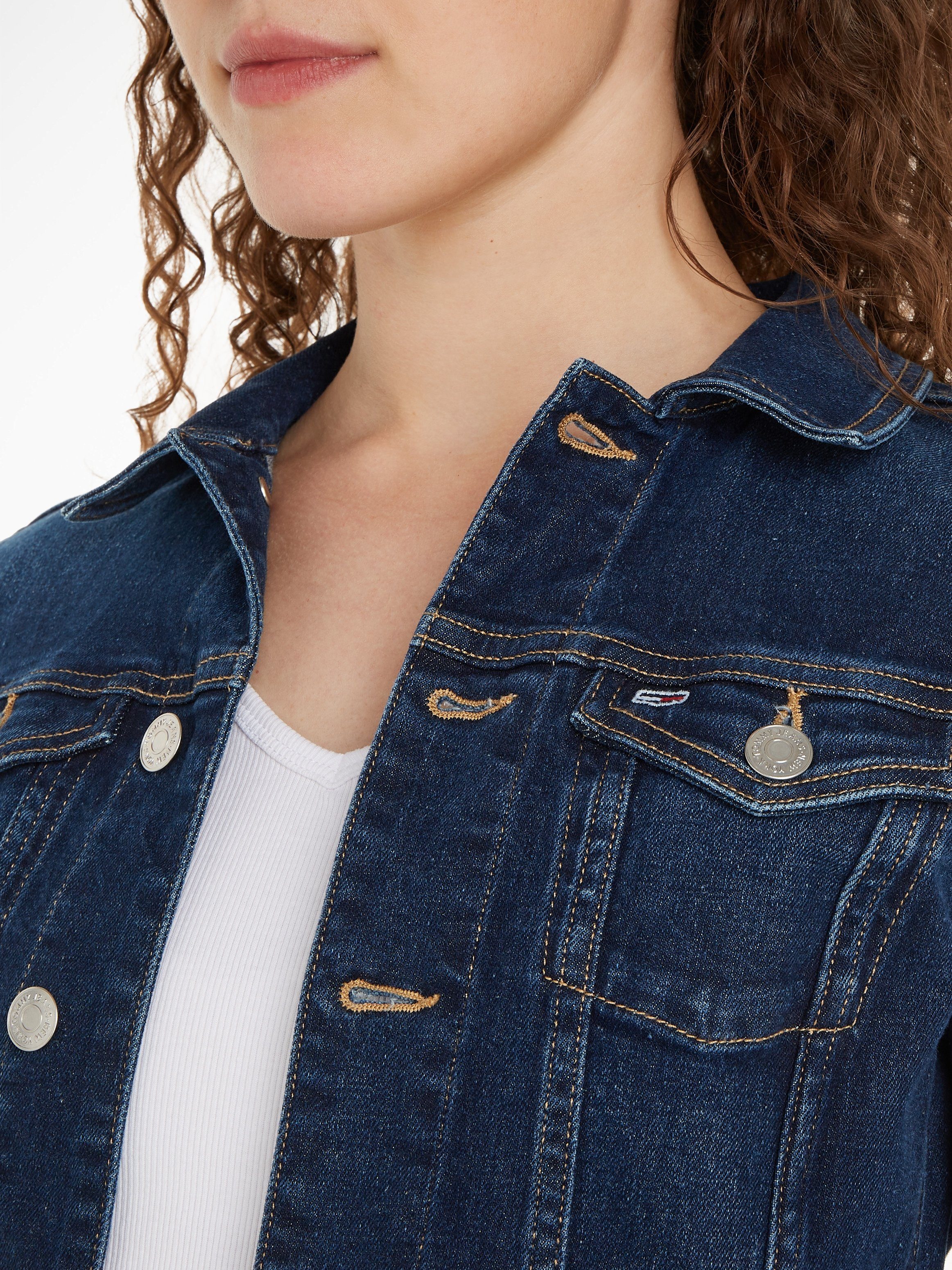 mit VIVIANNE Jeansjacke Jackenaufhänger SKIN CG1153 JACKET Jeans Tommy