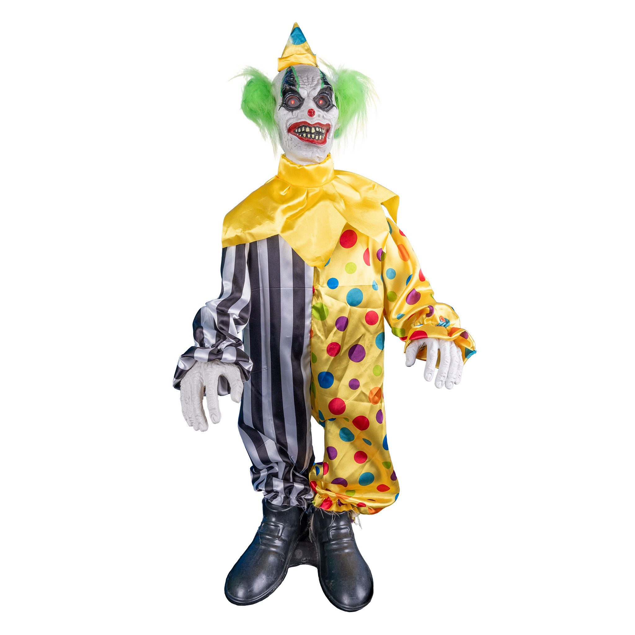 Funny Fashion Dekoobjekt Animierter Clown 'Shaking Shaggy' 90 cm, Hallowee