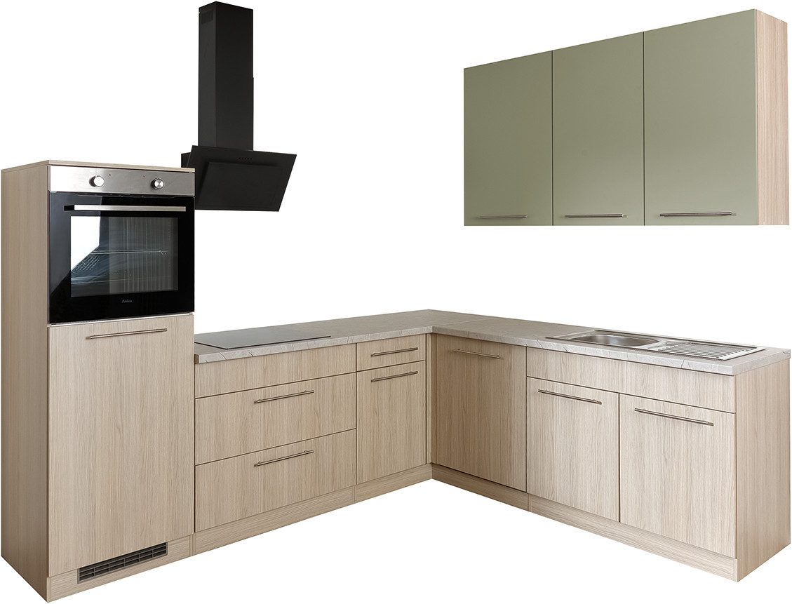 wiho Küchen Winkelküche Filo, wahlweise mit E-Geräten, Stellbreite 260/220 cm