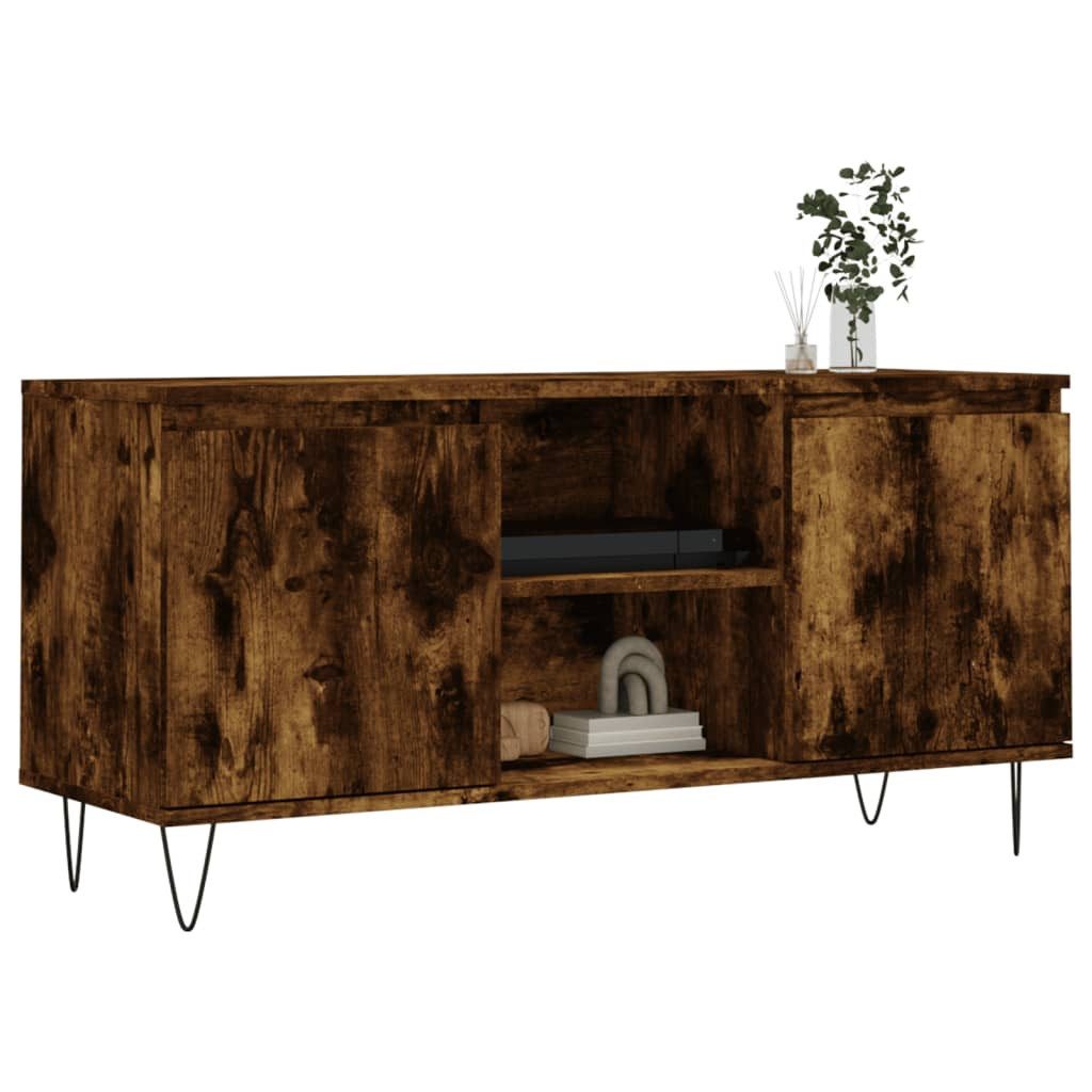 vidaXL TV-Schrank TV-Schrank Räuchereiche 104x35x50 cm Holzwerkstoff (1-St) günstig online kaufen