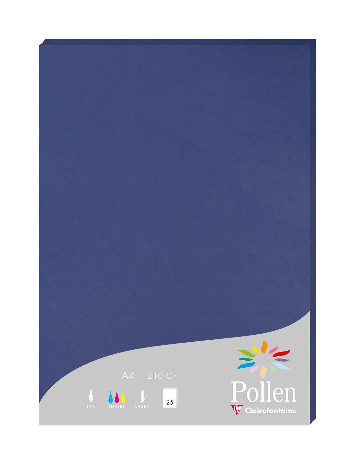 CLAIREFONTAINE Briefumschlag 10x Packung mit 25 Bl A4 210x297 210g/m2 Mitternachtsblau 24284C, Karten und Конверты pollen