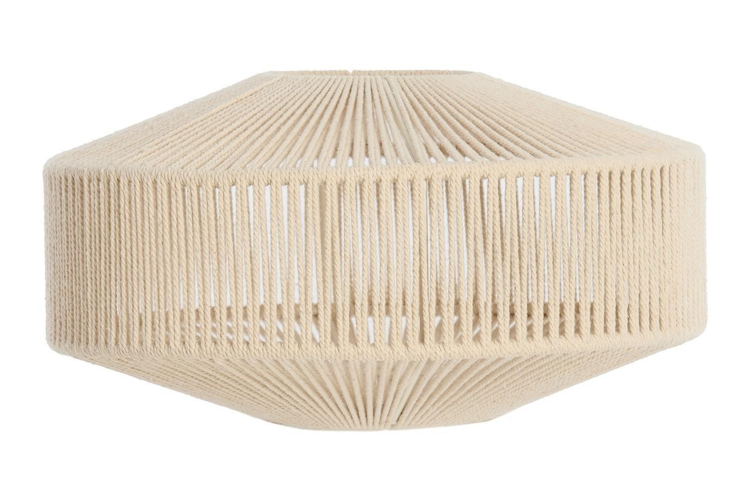 Light & Living Лампыschirm BILJANA, Ø 31 cm, Creme, Baumwolle, Eisen, ohne Лампыfuß