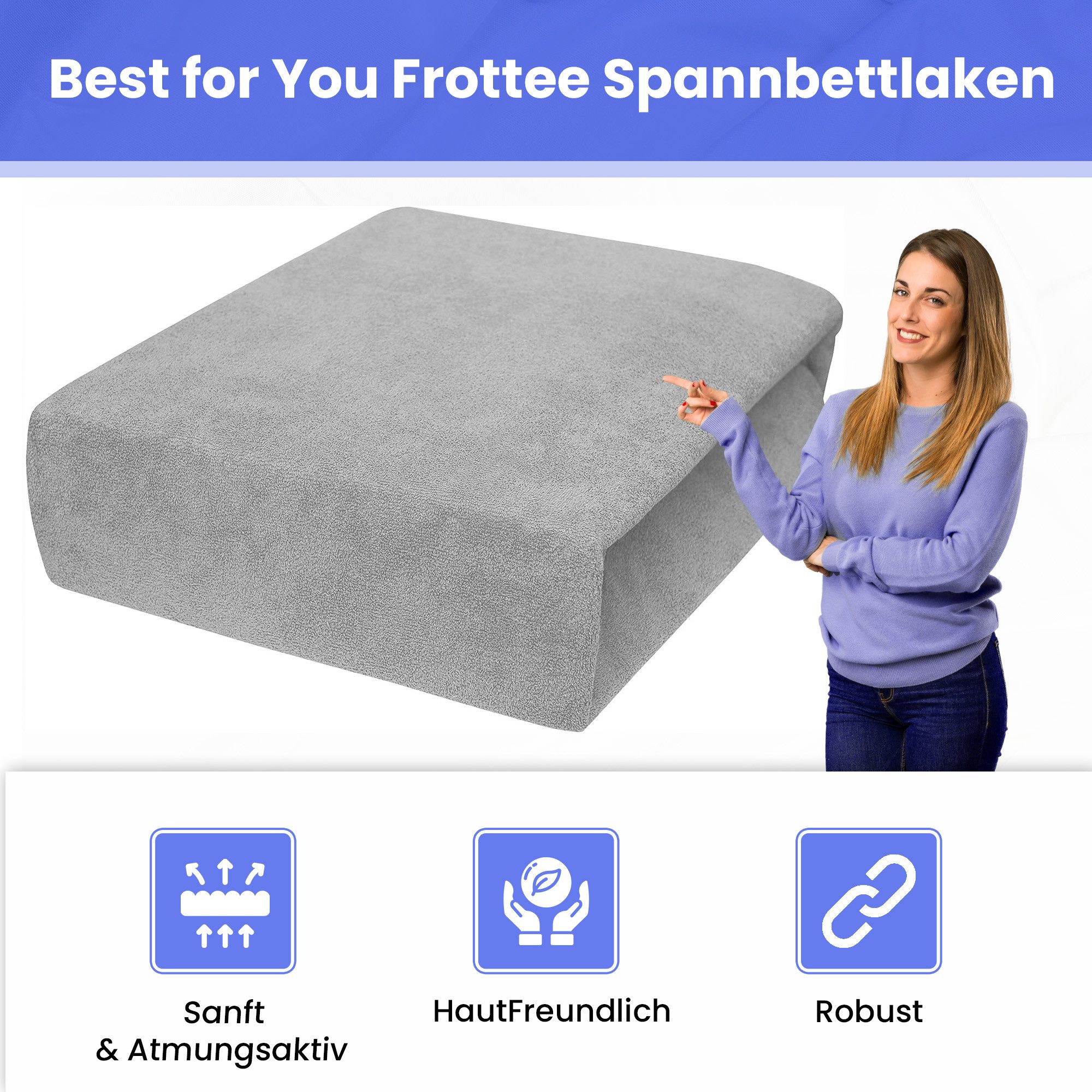 Best for You Spannbettlaken Frotte 60x120 günstig online kaufen