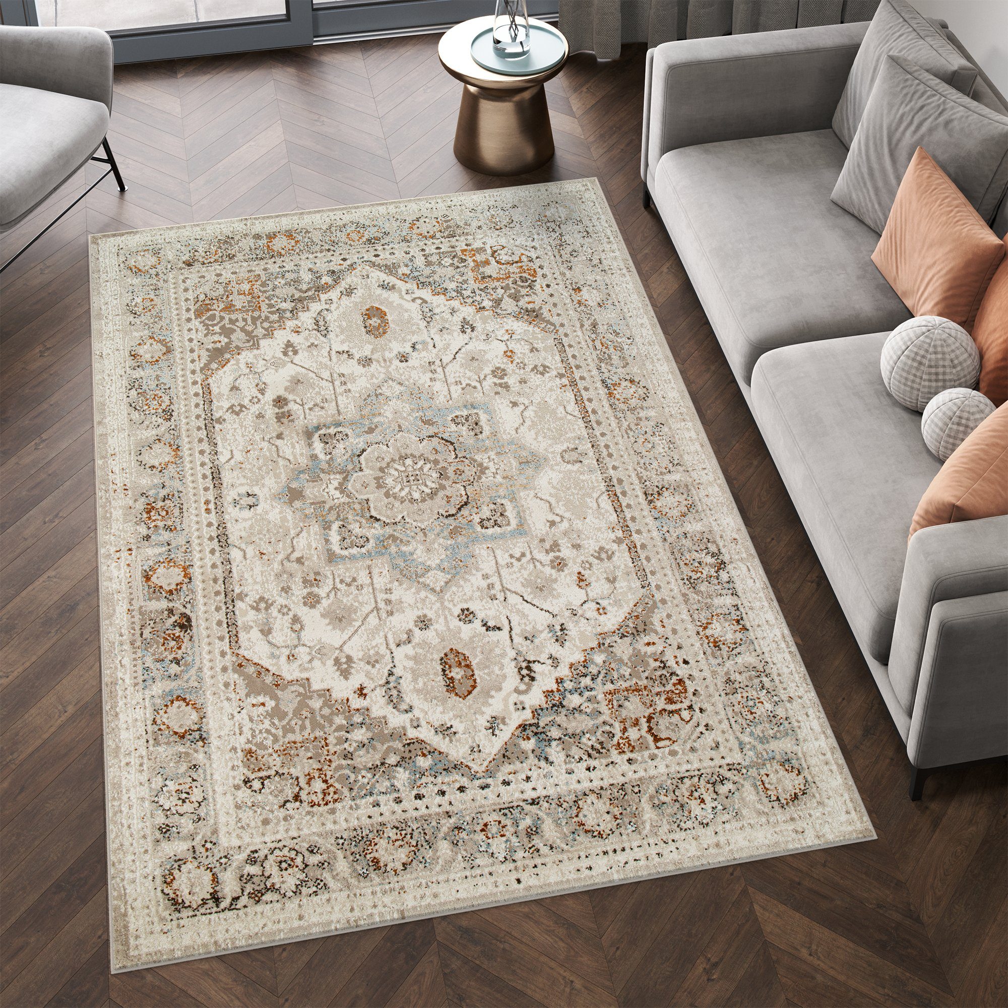 Tapiso Teppich RETRO, rechteckig, Höhe: 9 günstig online kaufen