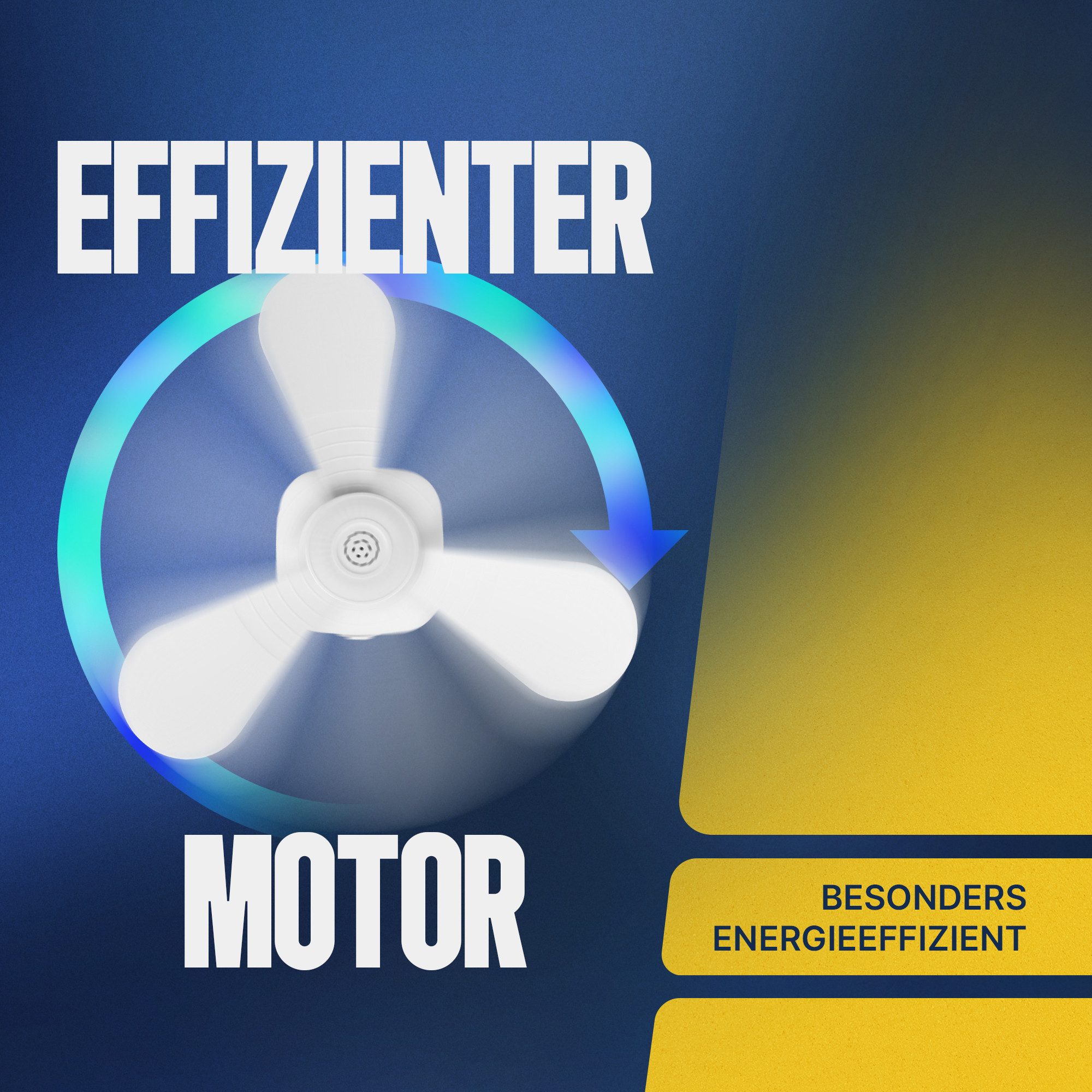 Bestlivings Deckenventilator mobil mit Licht und Fernbedienung, Timer, 4 Geschwindigkeitsstufen, bis ca. 3m Luftzirkulation – Bild 4 von 5