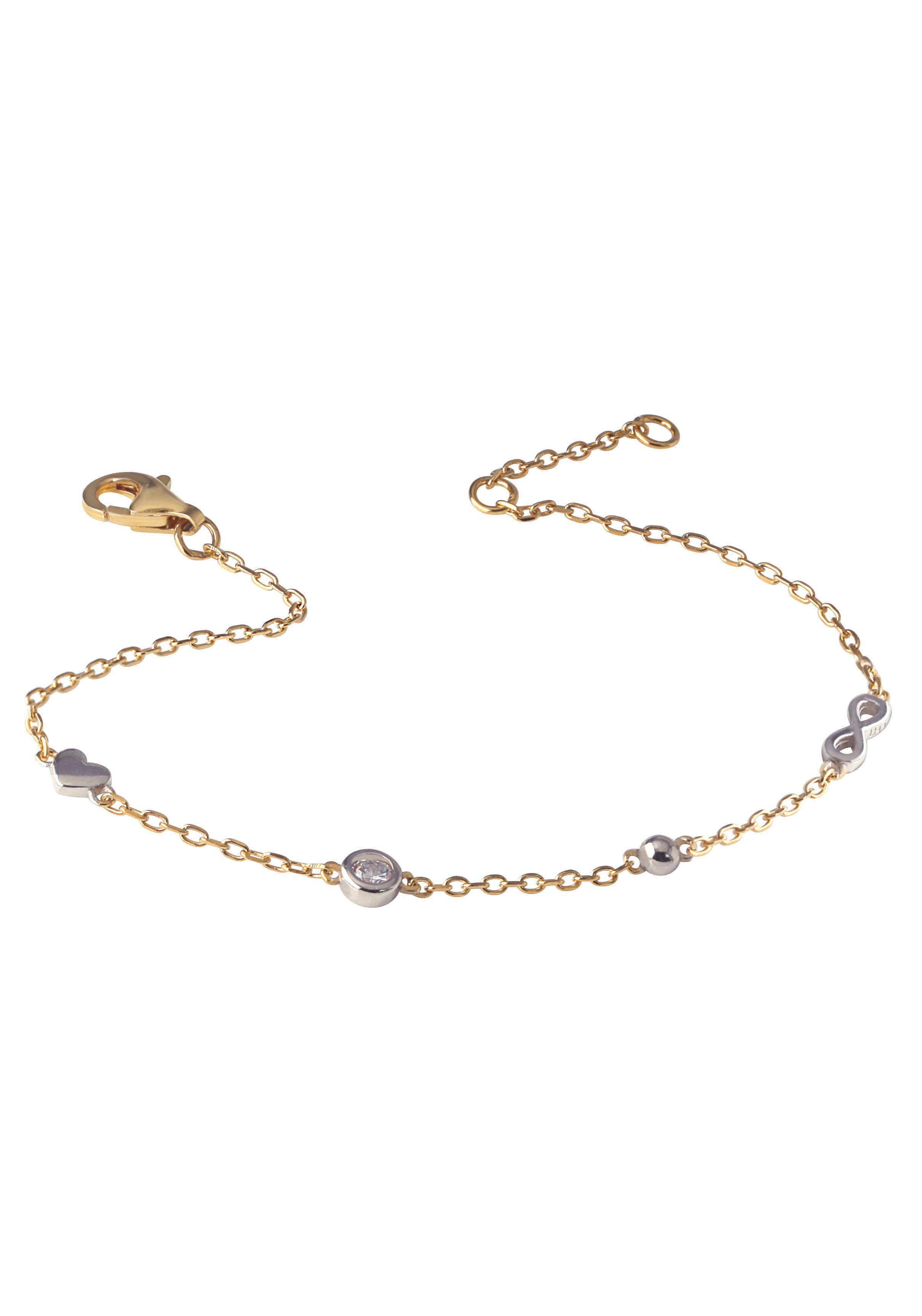 Armband Schmuck Geschenk Silber 925 Armschmuck Armkette Herz Infinity