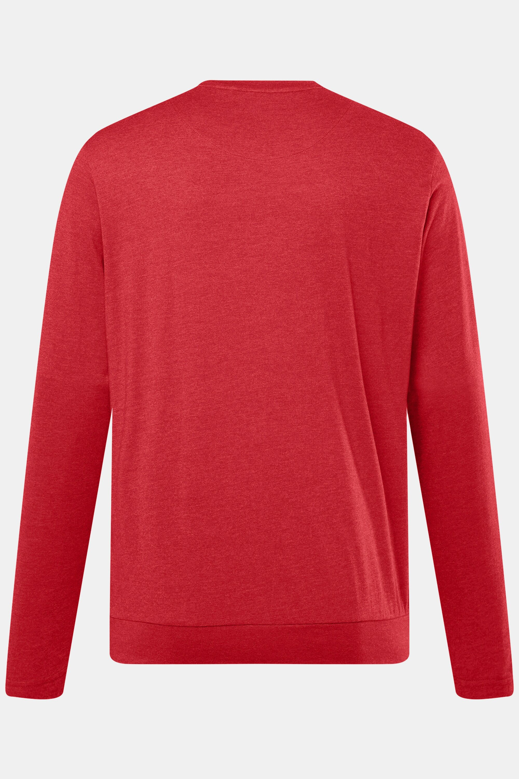 Men Plus T-Shirt Langarmshirt Bauchfit Spezialschnitt Basic