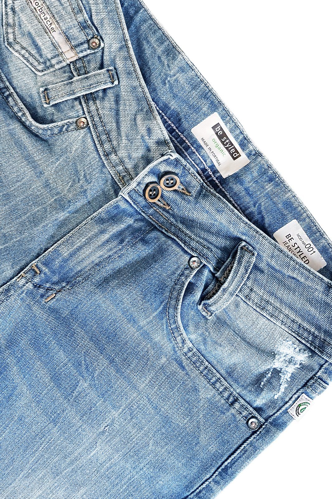 Straight-Jeans Oragnic Low waist Damenhosen, stretchige Hüftjeans - Damen - Bio_001