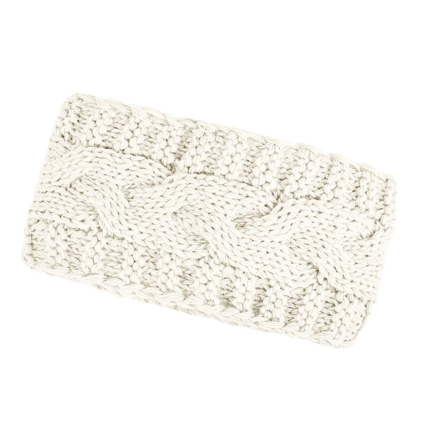 Neverless Stirnband warmes Damen Strick-Stirnband Fleece Futter Zopfmuster günstig online kaufen