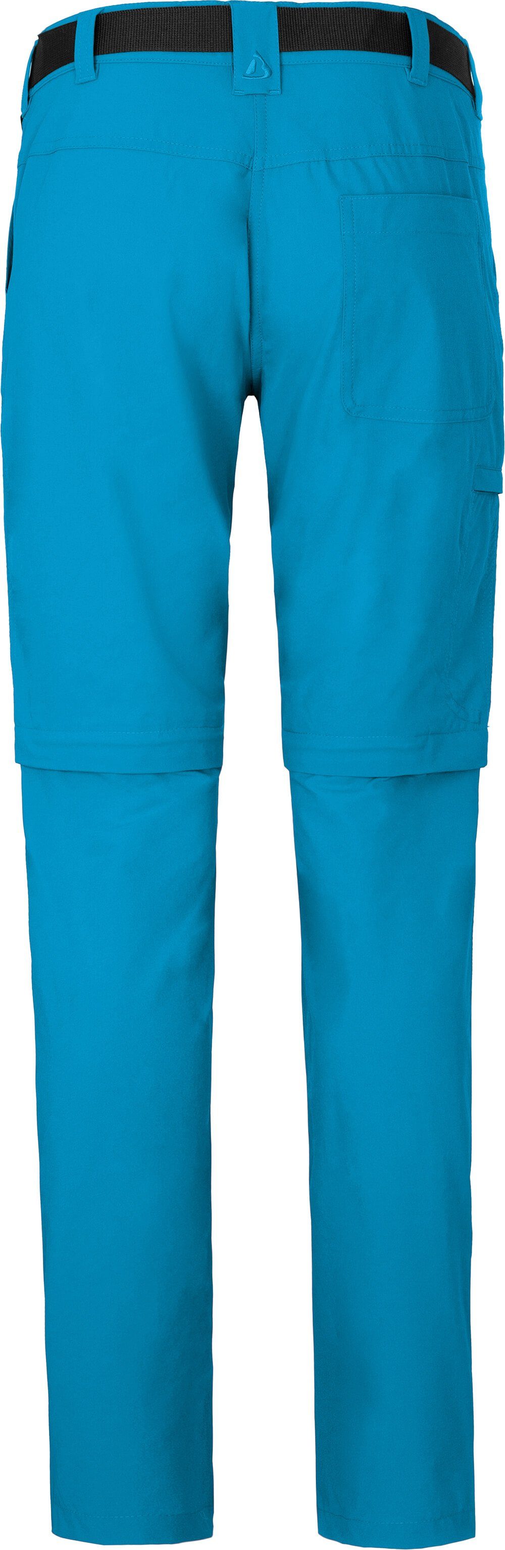 Zip-off-Hose vielseitig, Kurzgrößen, (slim) Wanderhose, BENNETT pflegeleicht, Damen Ozean blau Zipp-Off Bergson