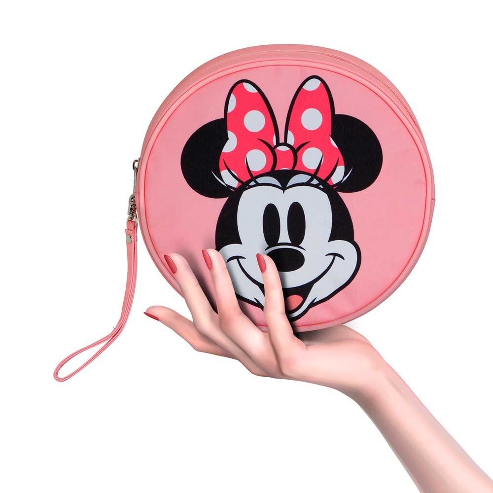 Karactermania Kosmetiktasche Disney Minnie Maus Jumbo Kulturbeutel Kulturtasche Strandtasche, praktische Trageschlaufe
