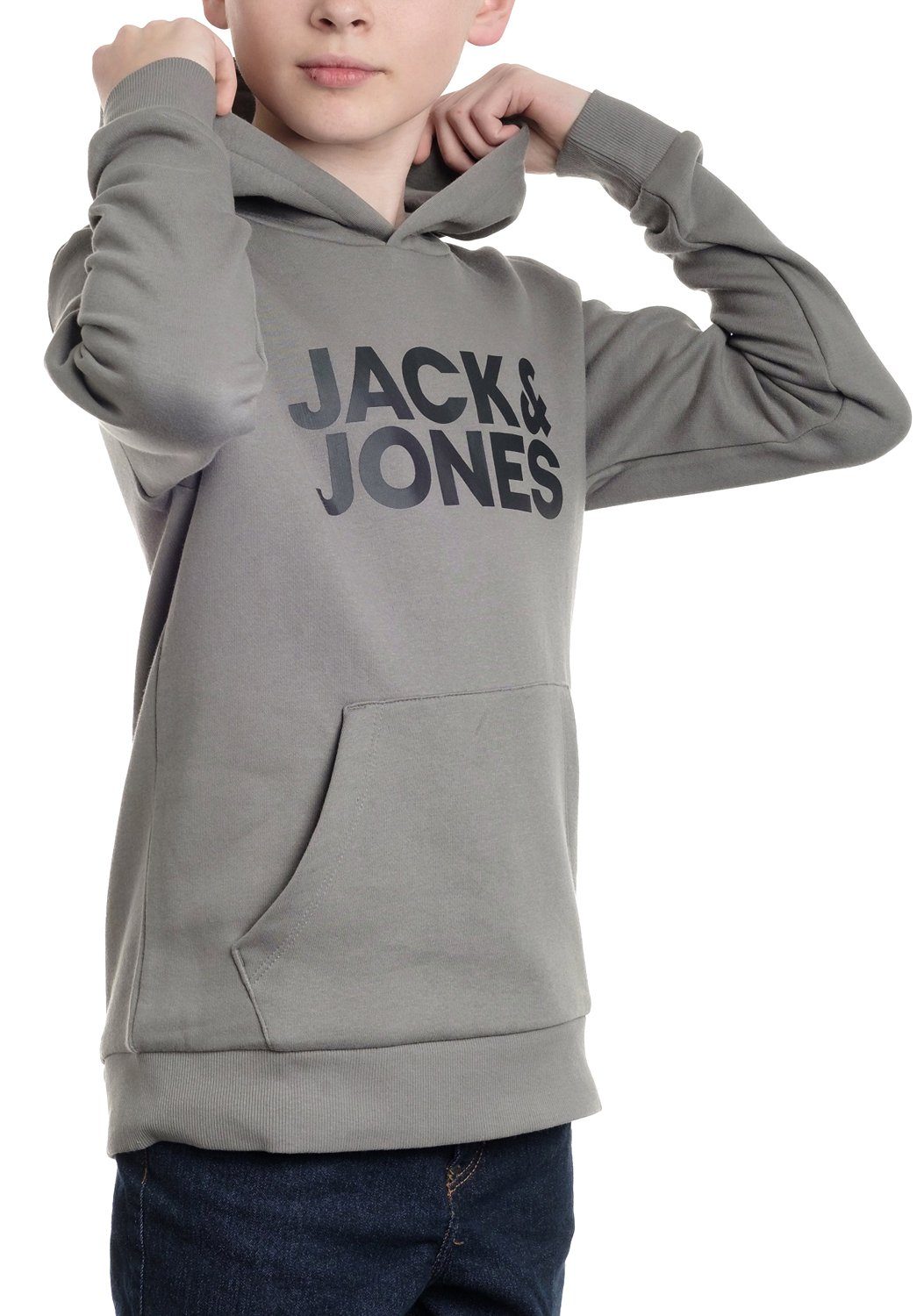 & Jones Jack Junior Sedona-Black Kapuzenpullover Unifarbe