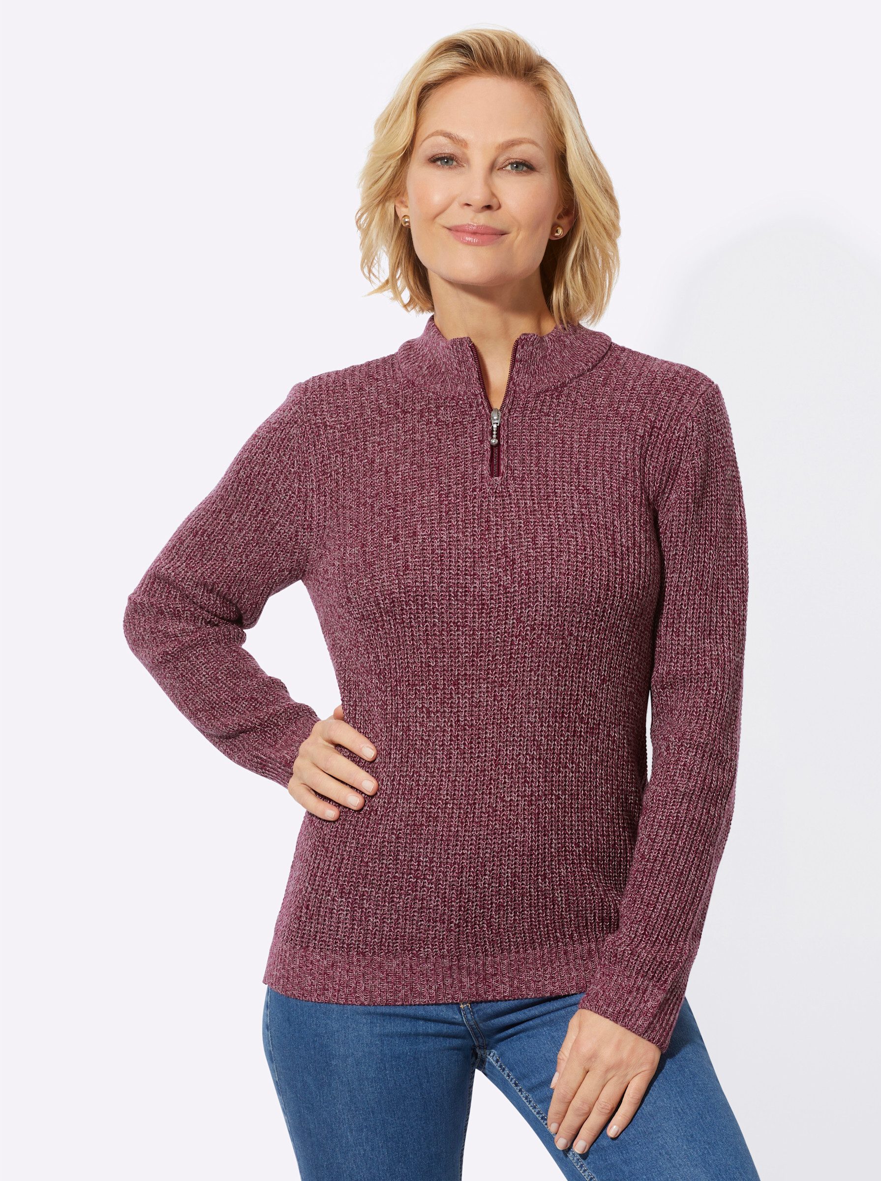 Witt Strickpullover Stehkragenpullover . günstig online kaufen