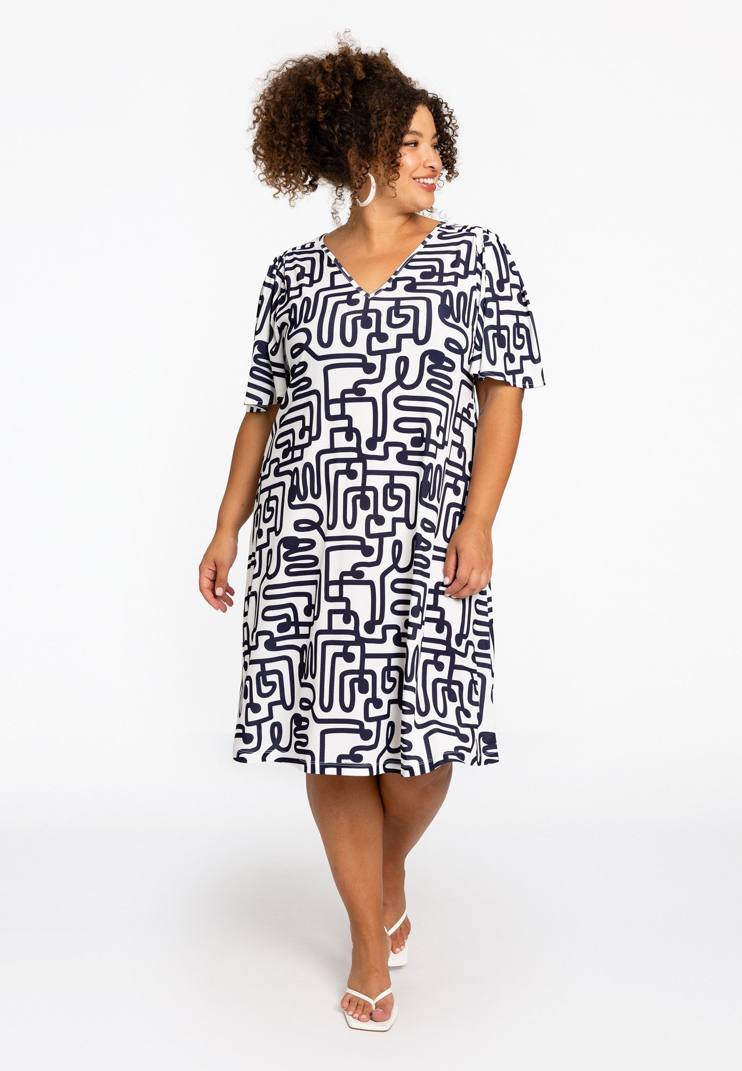 YOEK A-Linien-Kleid Damen Kleid Große Größen günstig online kaufen