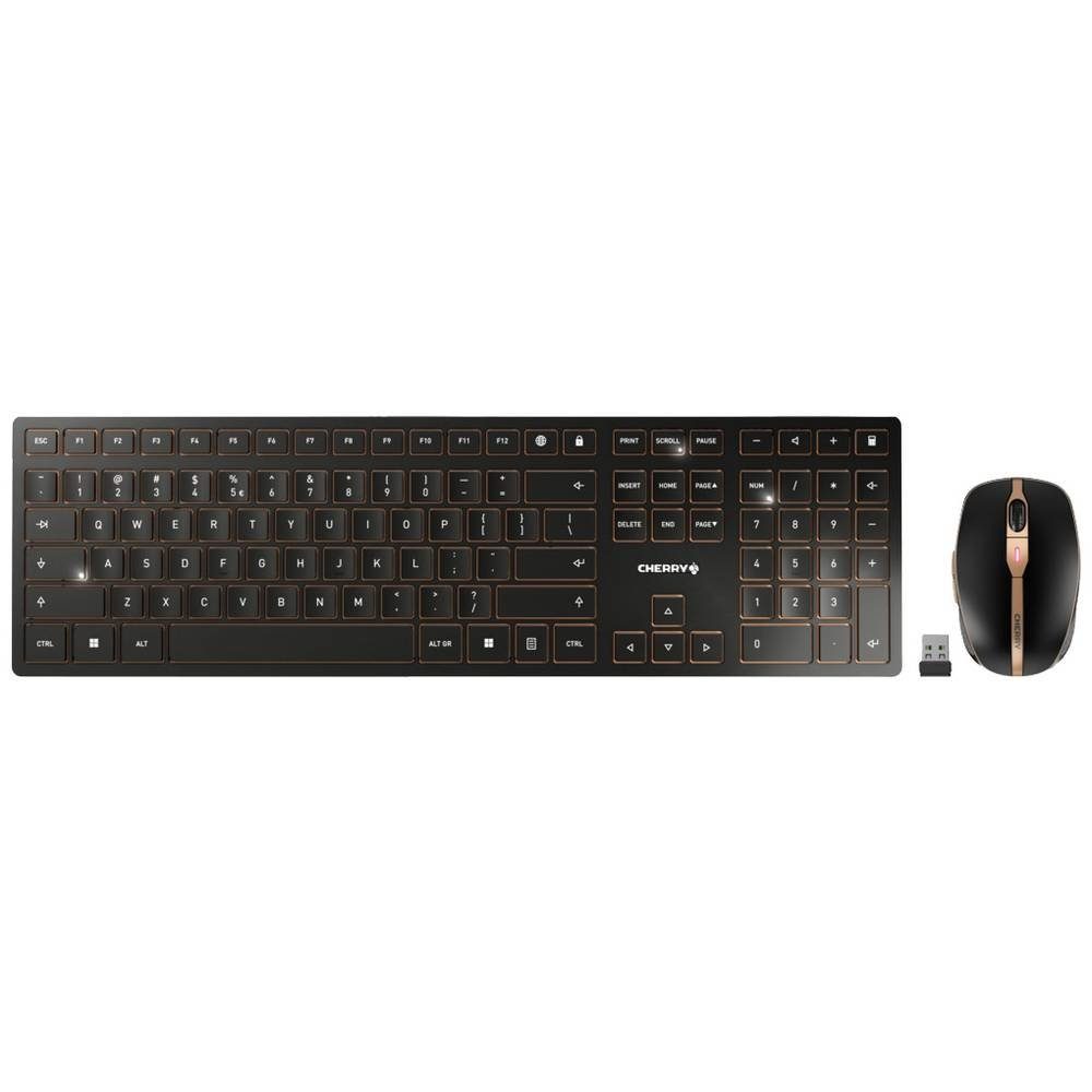 DW 9100 Slim, Internationales Layout, QWERTY Tastatur- und Maus-Set