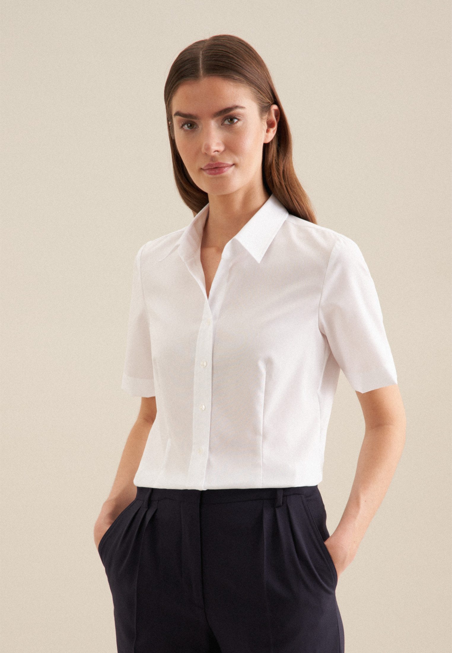 seidensticker Klassische Bluse Schwarze Rose günstig online kaufen
