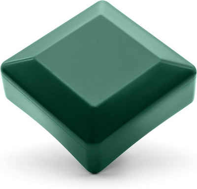 Enkotrade Zaunpfosten Zaunkappen quadratisch, (21-St), Grün, Quadratisch, 40 x 40 mm, witterungsbeständig. Made in Europa