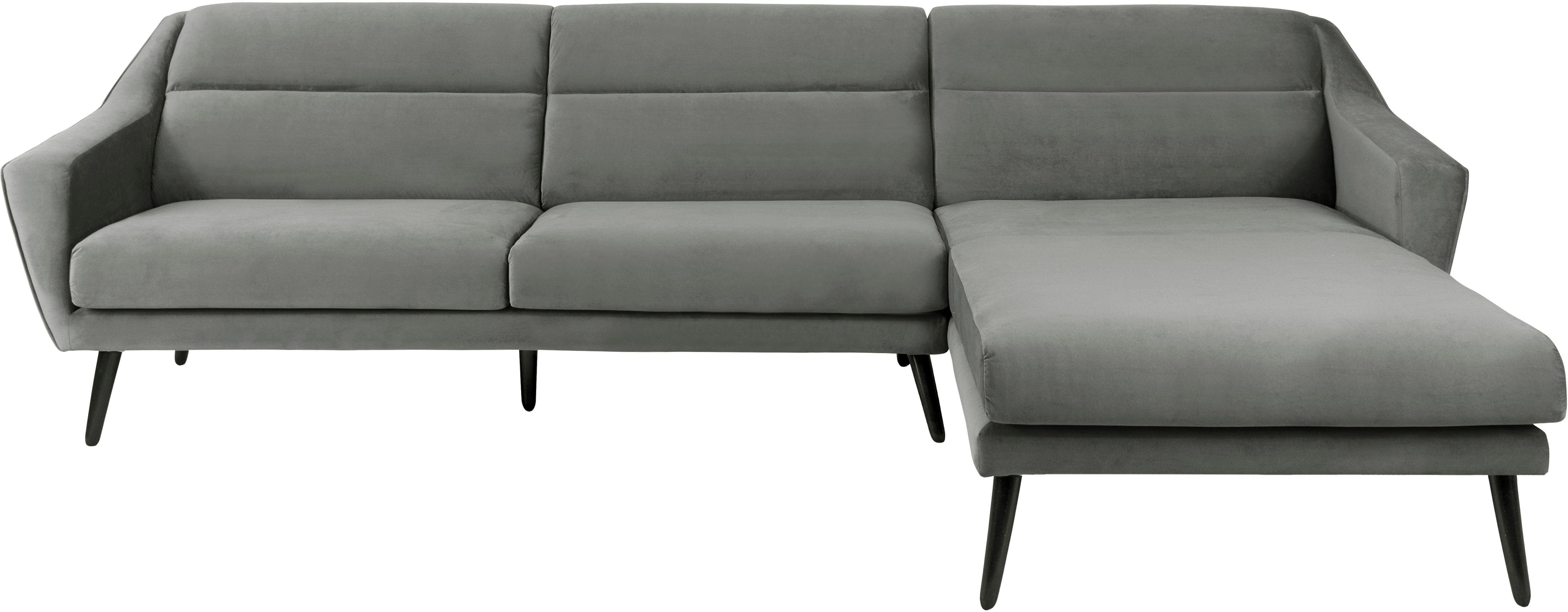 andas Ecksofa "Bille L-Form" mit Naht im Rückenkissen und Beinen aus Eichen günstig online kaufen