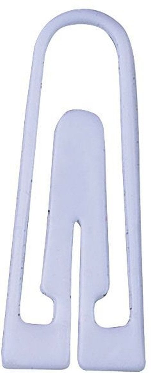 ALCO Büroklammer Briefklammern 26mm Kunststoff dreieckig VE=100 Stück weiß