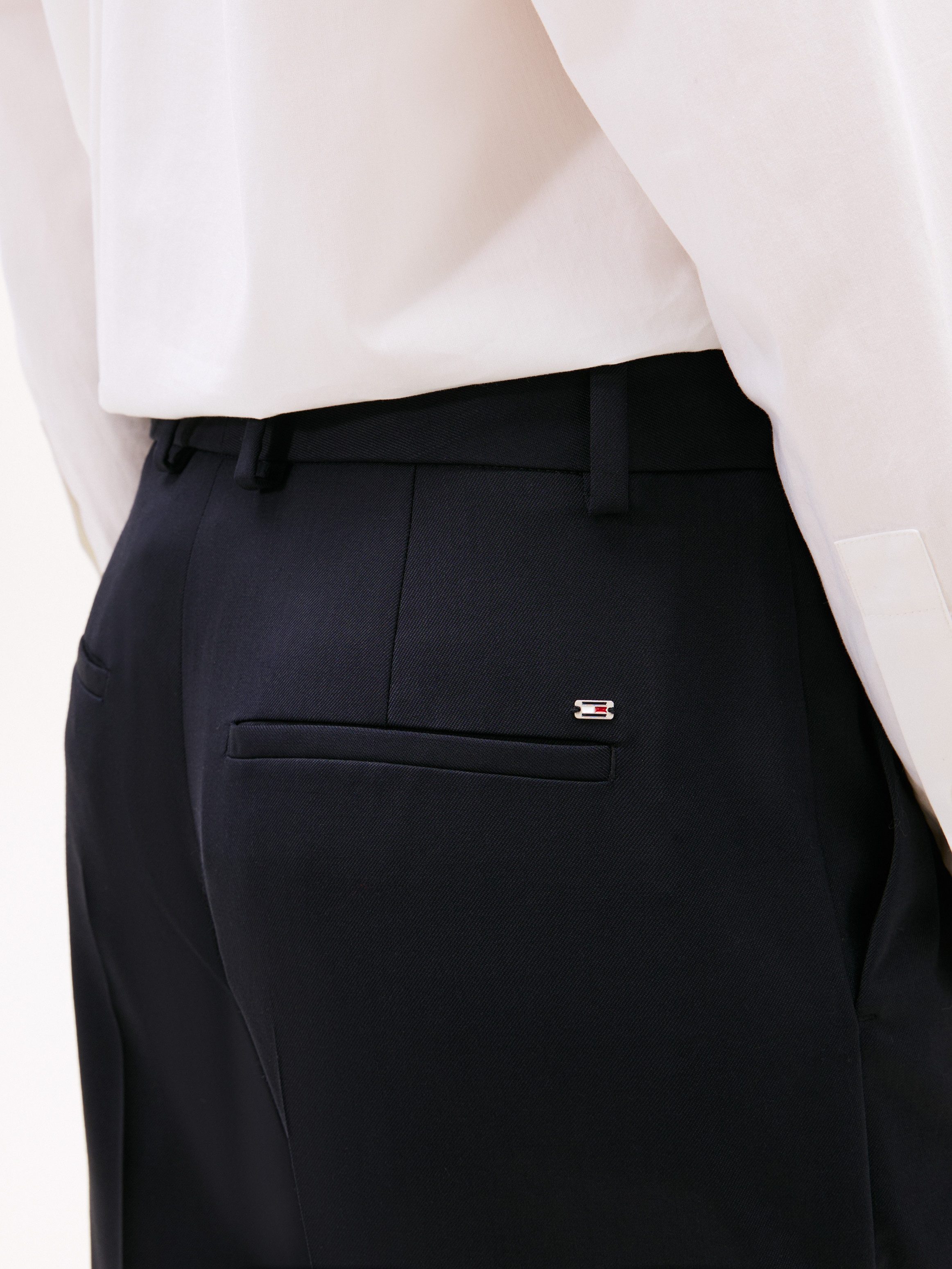 Tommy Hilfiger Anzughose TIMELESS WOOL RLXD STRT PANT mit Wolle günstig online kaufen