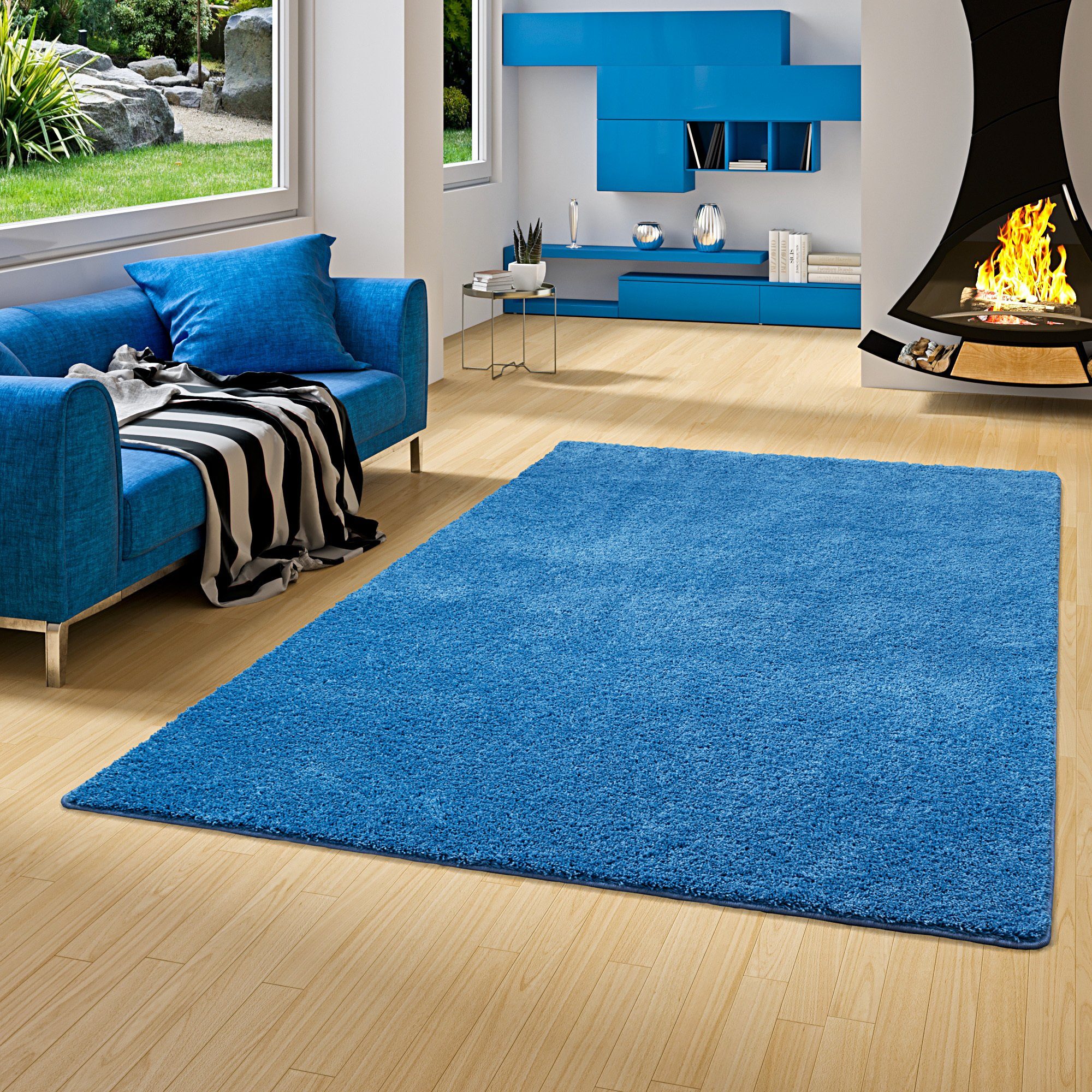 Snapstyle Hochflor-Teppich Hochflor Shaggy Teppich Palace, günstig online kaufen