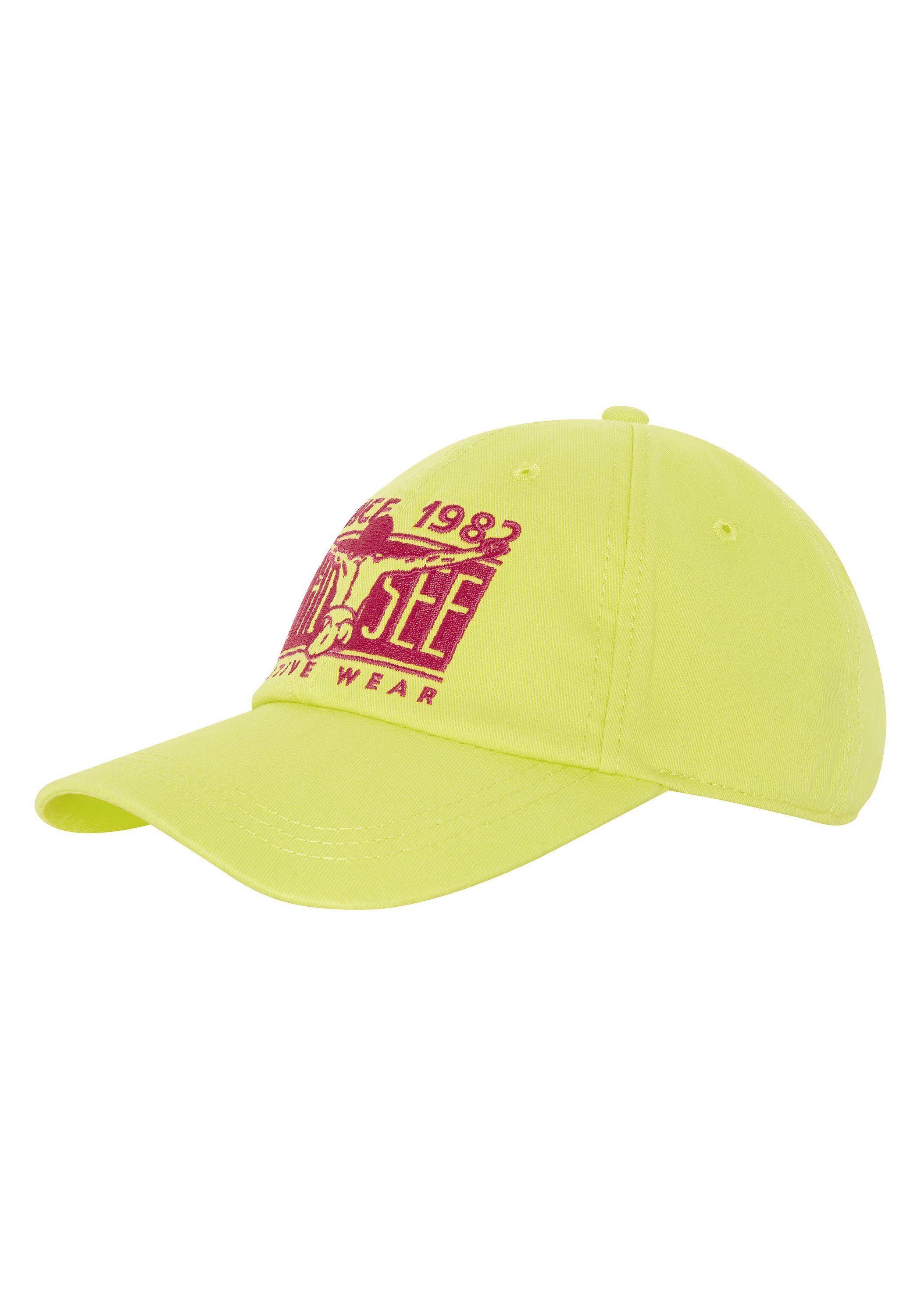 Chiemsee Snapback Cap Unisex Cap aus Baumwolle im Label-Design 1 Lemon Tonic