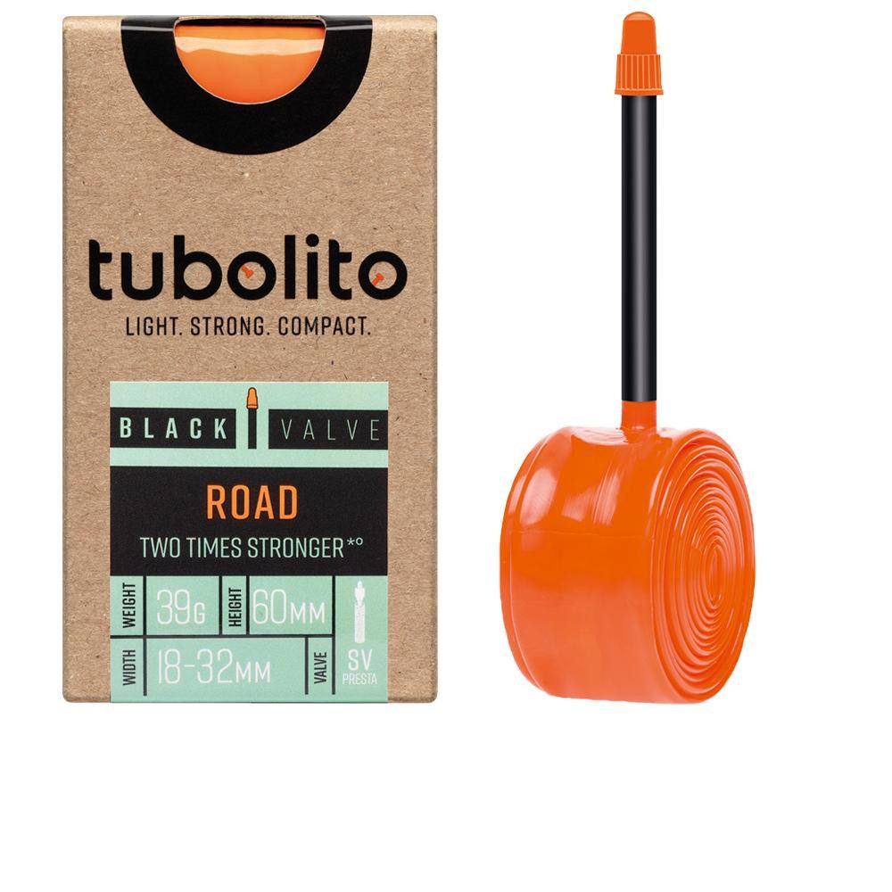 Tubolito Fahrradschlauch Tubolito Schlauch Tubo Road 700C 18-622 - 32-622 60mm SV Ventil schwar