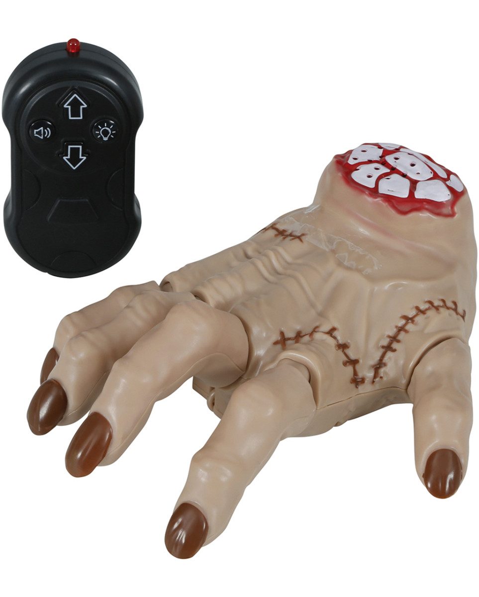 Horror-Shop Dekoobjekt Laufendes Händchen mit Fernbedienung – Halloween A